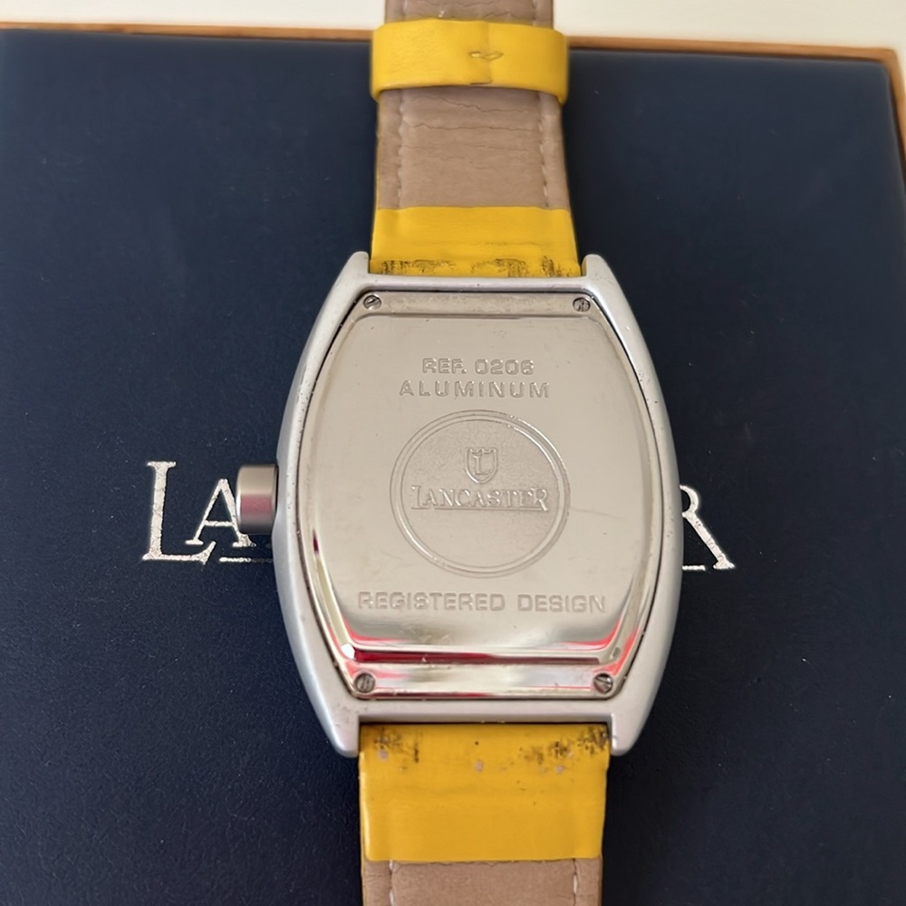 Lancaster yellow vintage watch Y2K - Picture 3 of 6